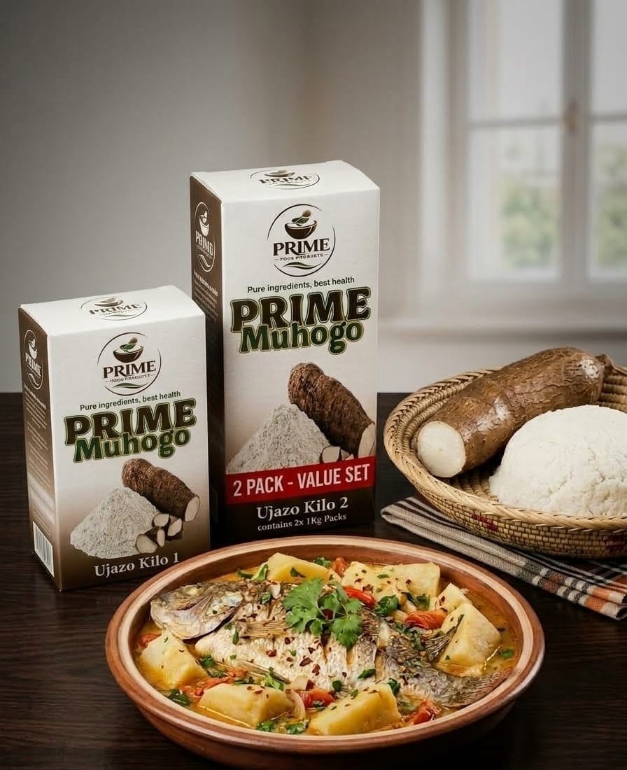 Prime Muhogo Flour Display